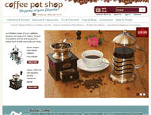 Tablet Screenshot of coffeepotshop.co.uk